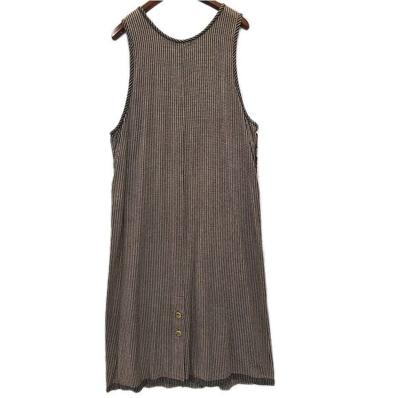 Winter Sun Womens Jumper Dress Sz L Pinafore Modest Dark Academia Lagenlook - Picture 3 of 6